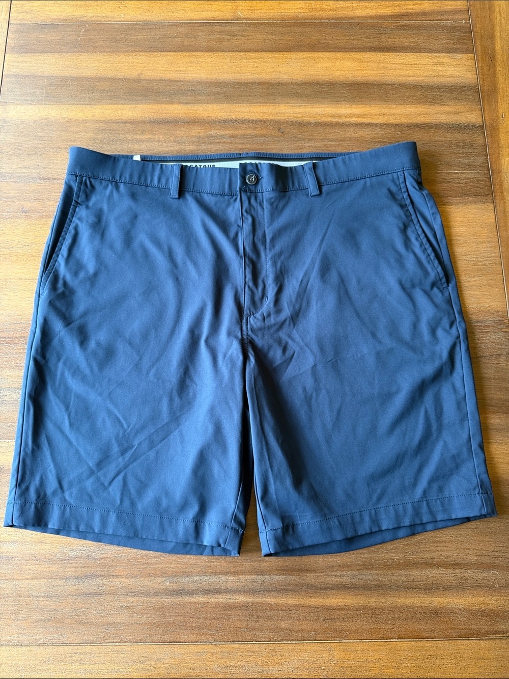 PGA Tour Navy Performance Flat-Front Shorts - NWOT